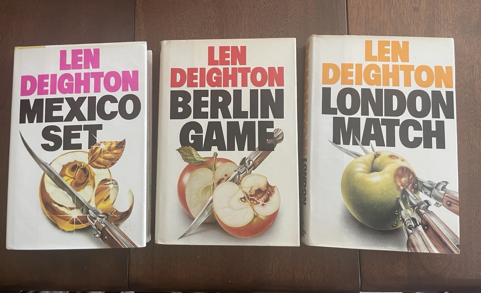 Lot of 3 Len Deighton, Hdbks, 1st Editions, V G, in London, Mexico, and Berlin
