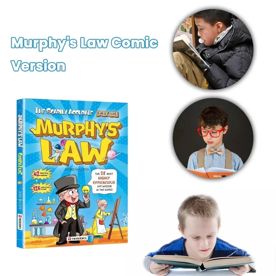 Murphy’s Law Illustrated Book 128 Pages Paperback Fun Learning Kids Gift USA