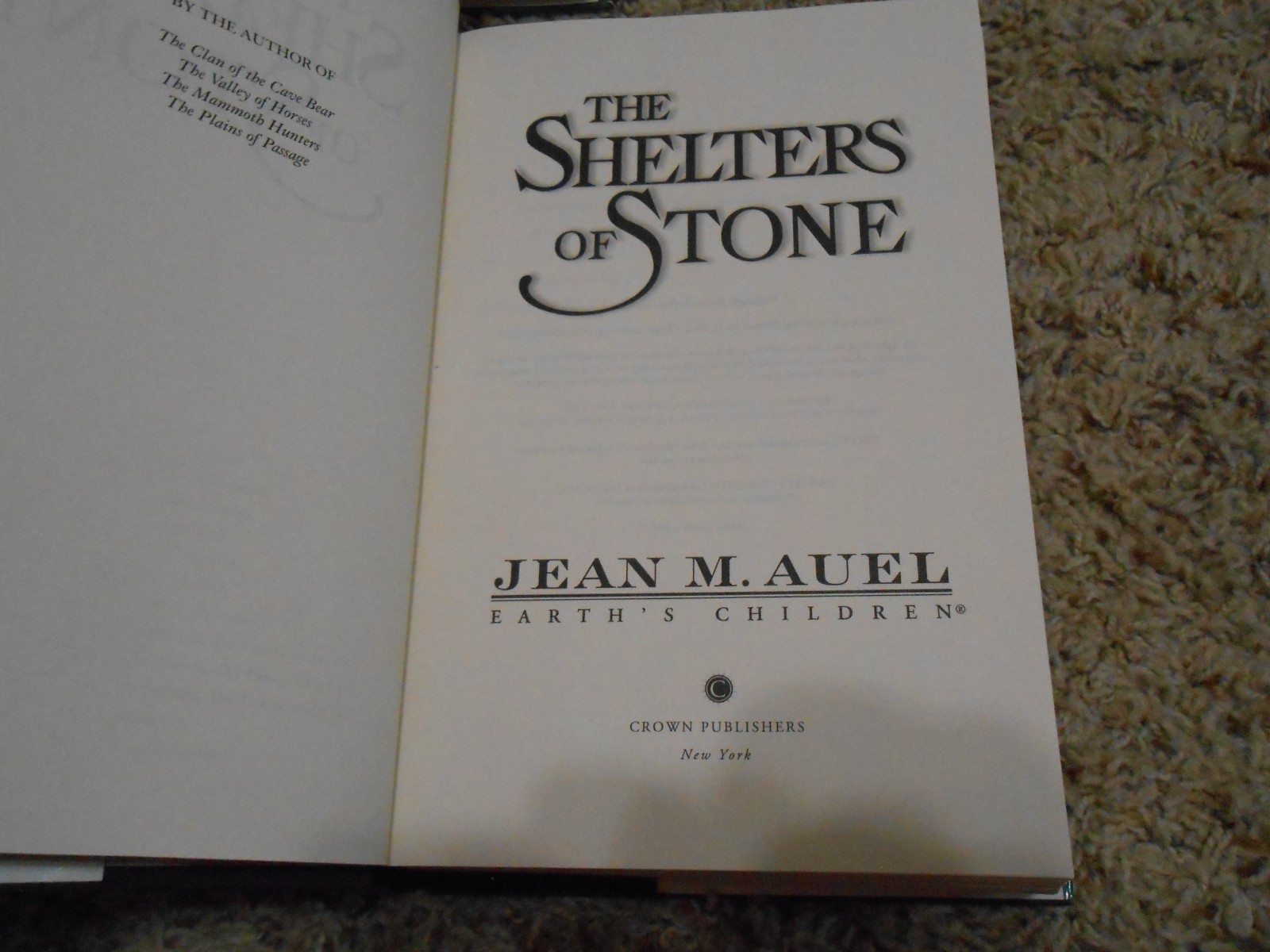 Jean M Auel EARTH&rsquo;S CHILDREN 6 Vo Set 3 BCE 2-1st/1st 1 SIGNED -HC/DJ 1GC-VGC