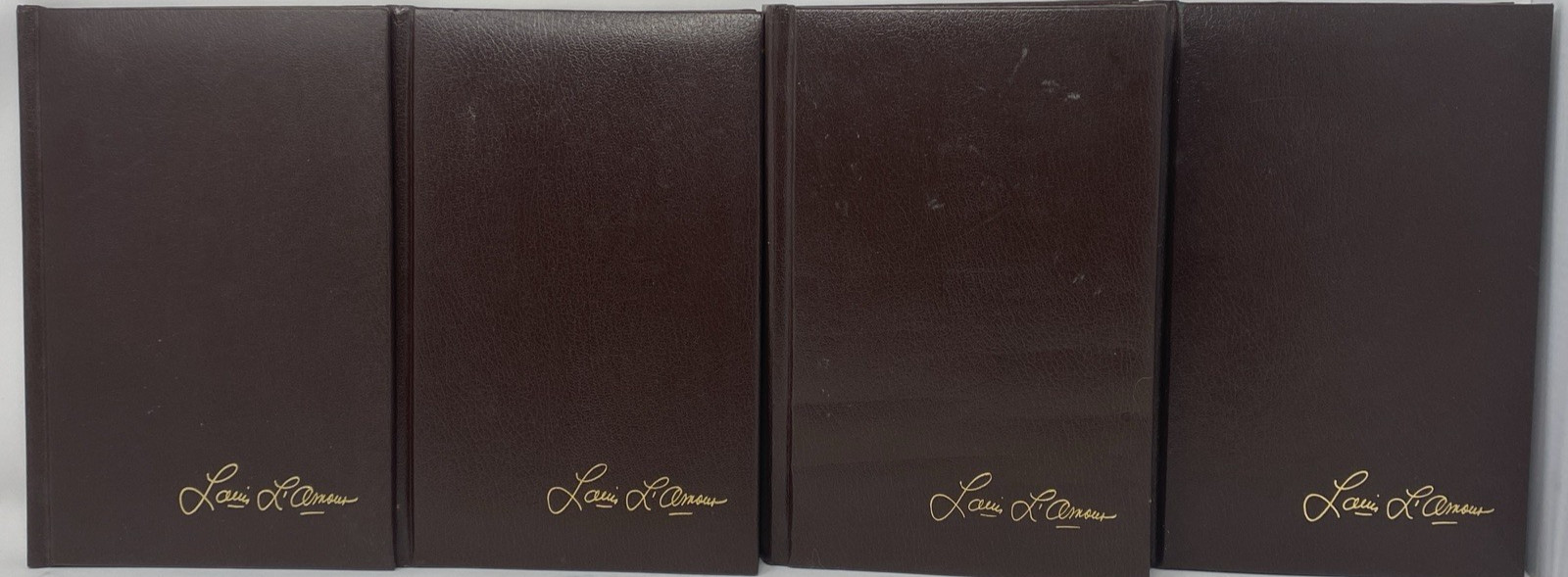 Louis L&rsquo;Amour Lot of 4~ Imitation Leather Excellent Condition~ Bantam Books