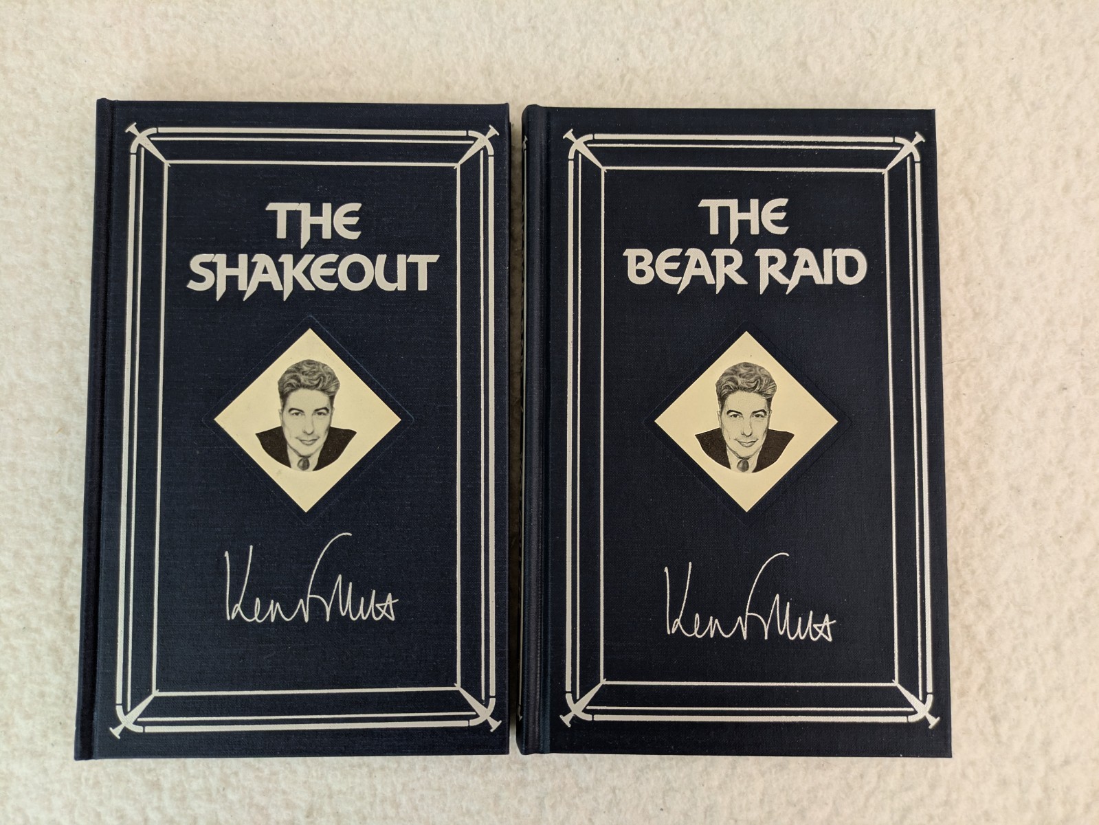 Lot of 2 KEN FOLLET Shakeout & Bear Raid Armchair Detective Collector&rsquo;s Editions