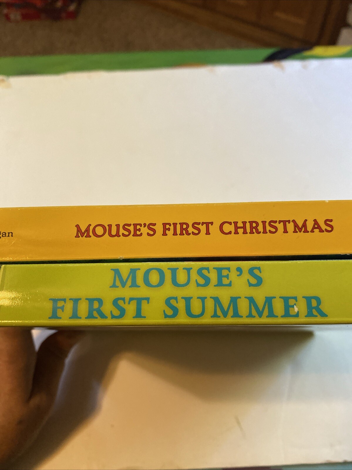 Lot Of 2-Mouse&rsquo;s First Christmas And First Summer Lauren Thompson EUC HB Books