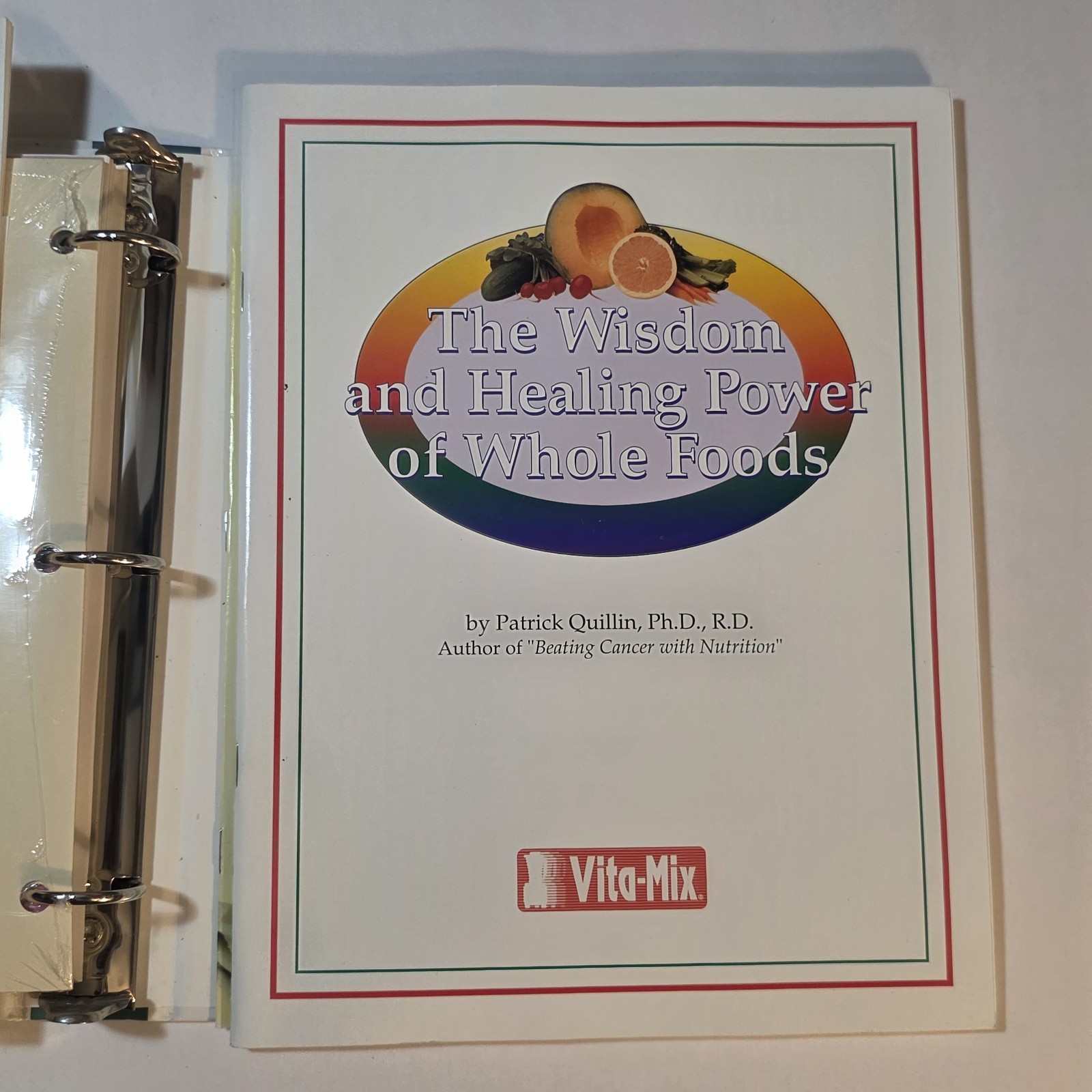 Vita-Mix Whole Food Recipes 3-Ring Binder and Owner&rsquo;s Manual 2000 USA