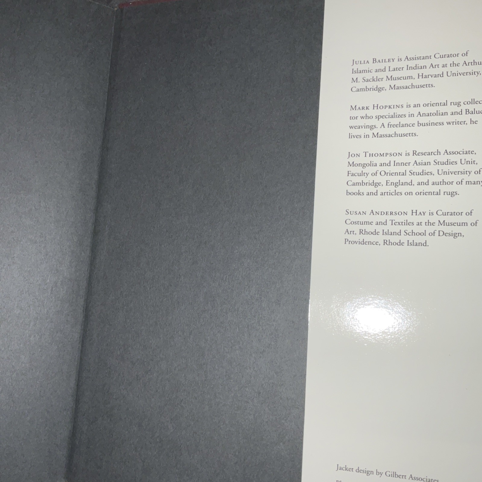 THROUGH THE COLLECTOR&rsquo;S EYE: ORIENTAL RUGS FROM NEW By Julia Bailey & Mark VG