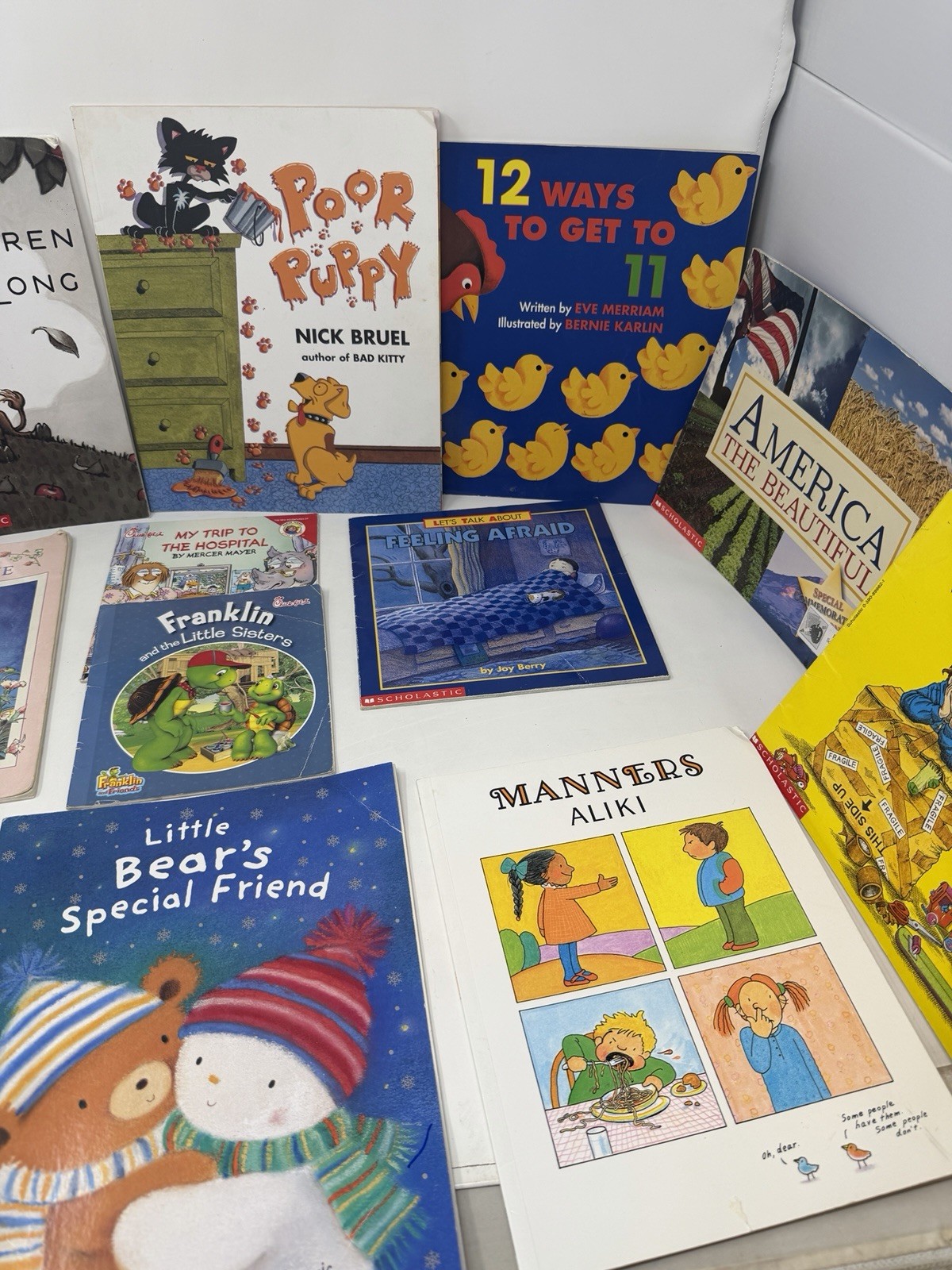 Children&rsquo;s Scholastic Picture Books Kids Paperback Storybook Storytime Lot of 12
