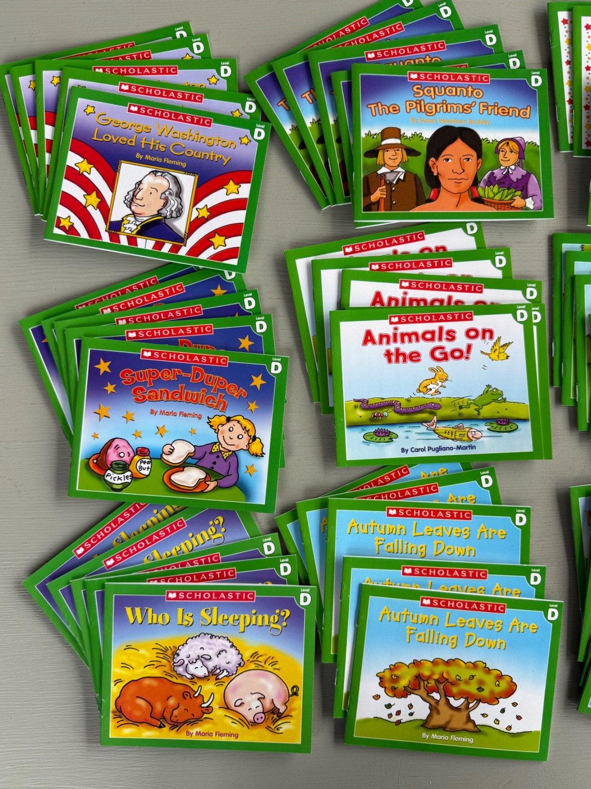 Scholastic Little Leveled Readers LEVEL D 75 Books (5 Copies 15 Titles) Box Set
