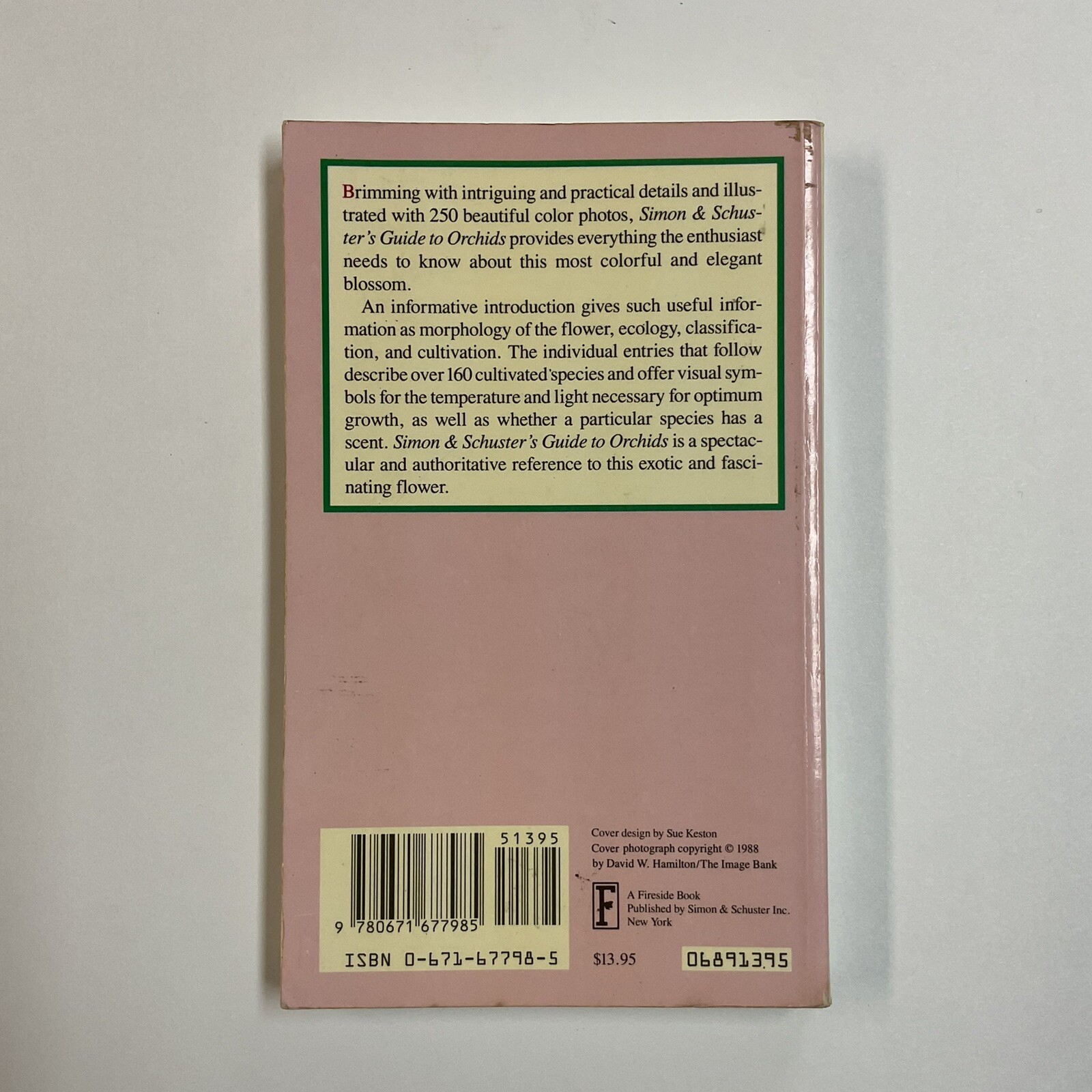 Simon & Schuster&rsquo;s Guide To Orchids Paperback Book Color Photos Flowers Plants