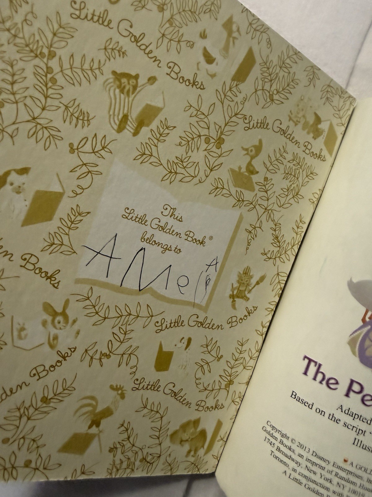 Sofia The First The Perfect Tea Party Little Golden Book 2013 Disney Junior