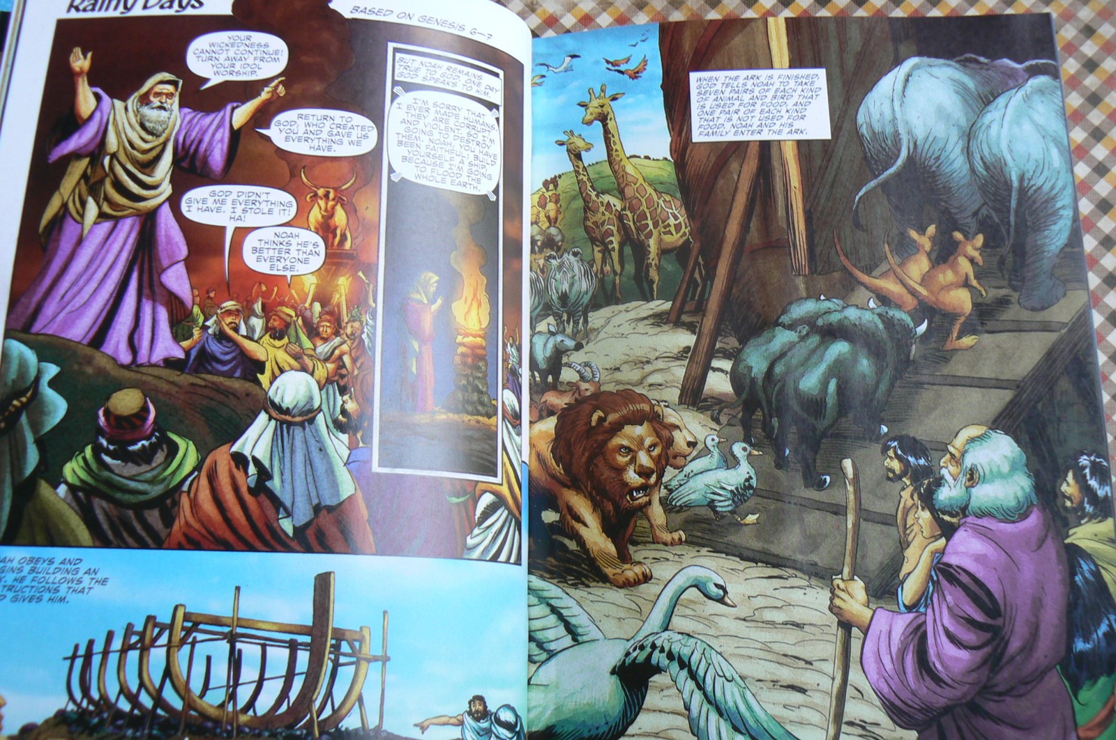Action Bible,God&rsquo;s Redemptive Story,Graphic Narrative,Sergio Cariello 1st Ed HC