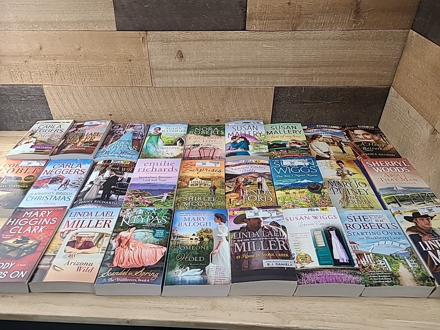 Lot Of 27 Romance Paperbacks Mixed Author Set