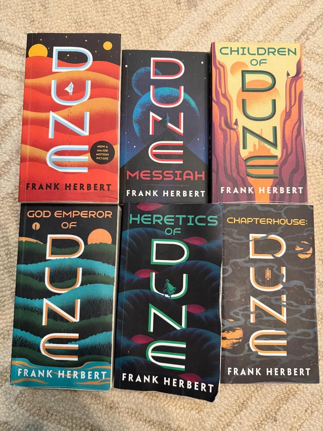 Complete Dune Series 6 Book Set Paperback Frank Herbert Ace – 5 Fine 1 Good