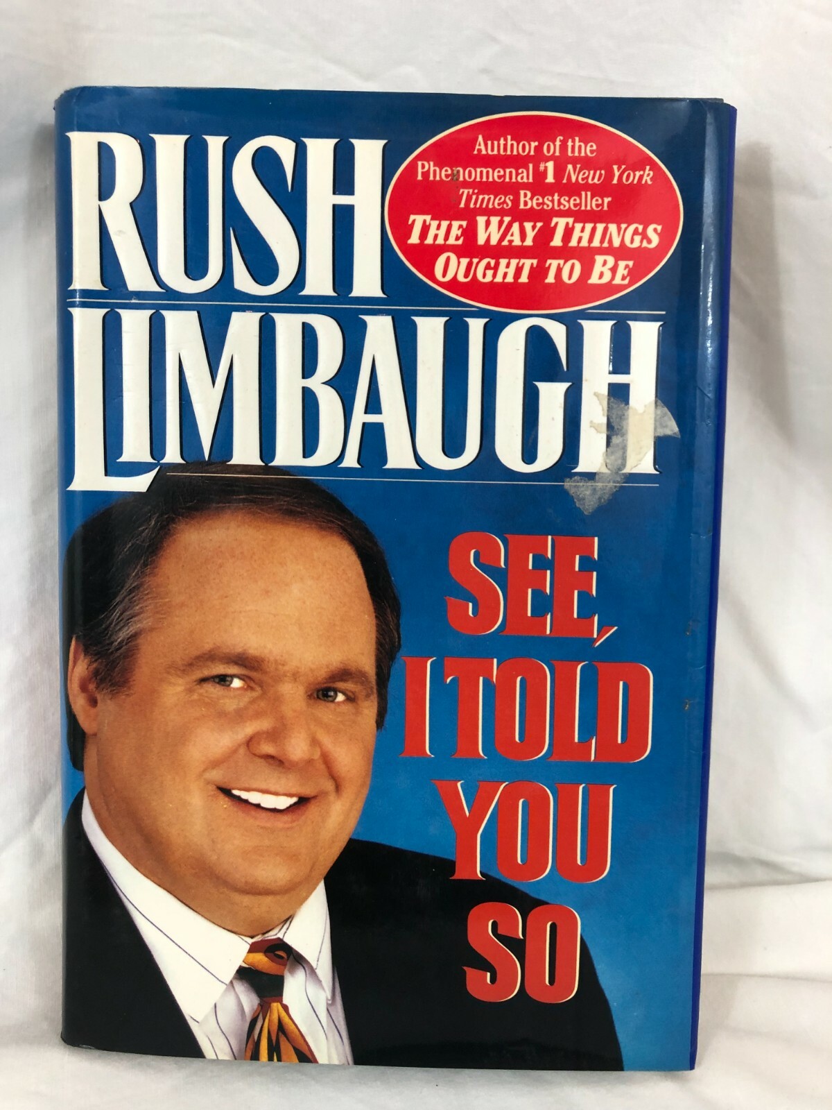 Vintage Book Blue 364 Pages- « See I Told You So » by Rush Limbaugh New York Times