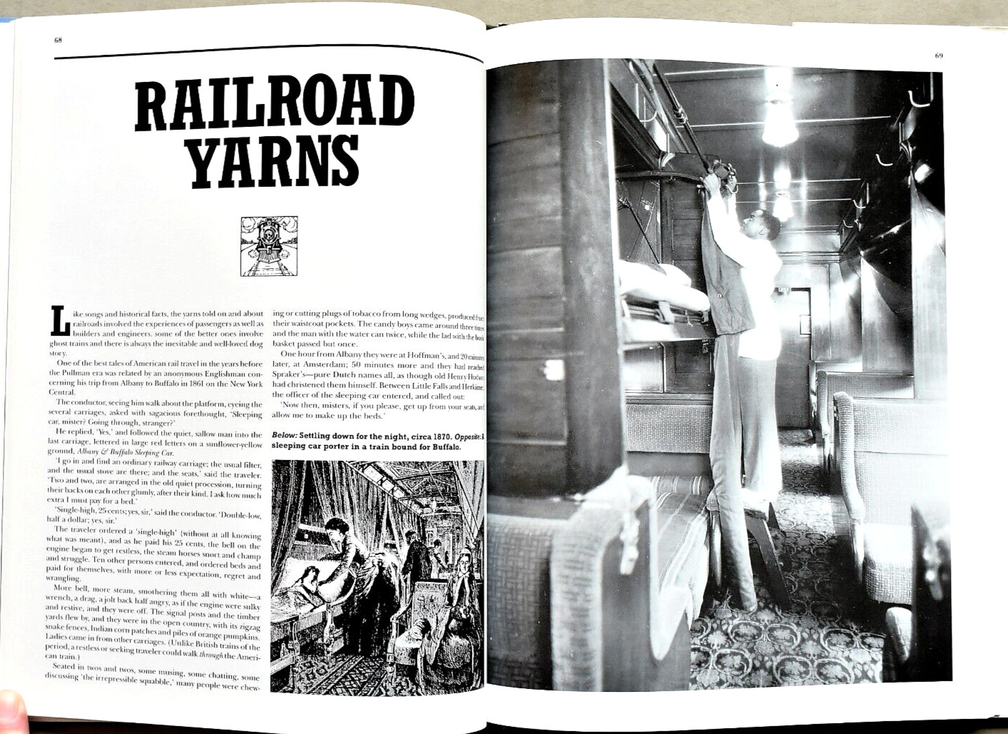 THE ROMANCE & FOLKLORE OF NORTH AMERICA&rsquo;S RAILROADS ~ HARDBACK BOOK ~ 176 PAGES