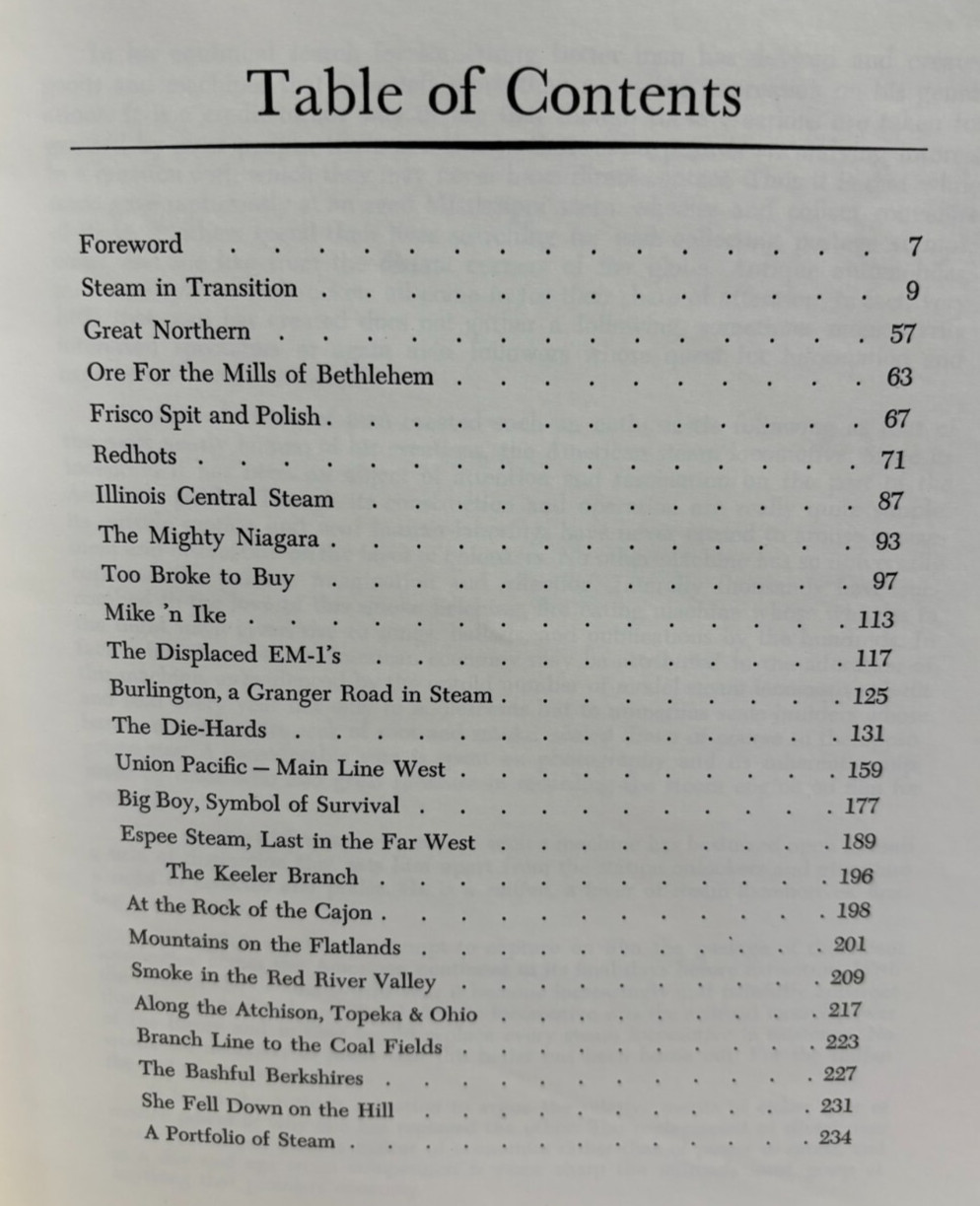 The Last of Steam by Joe G. Collias, Railroading, 1988