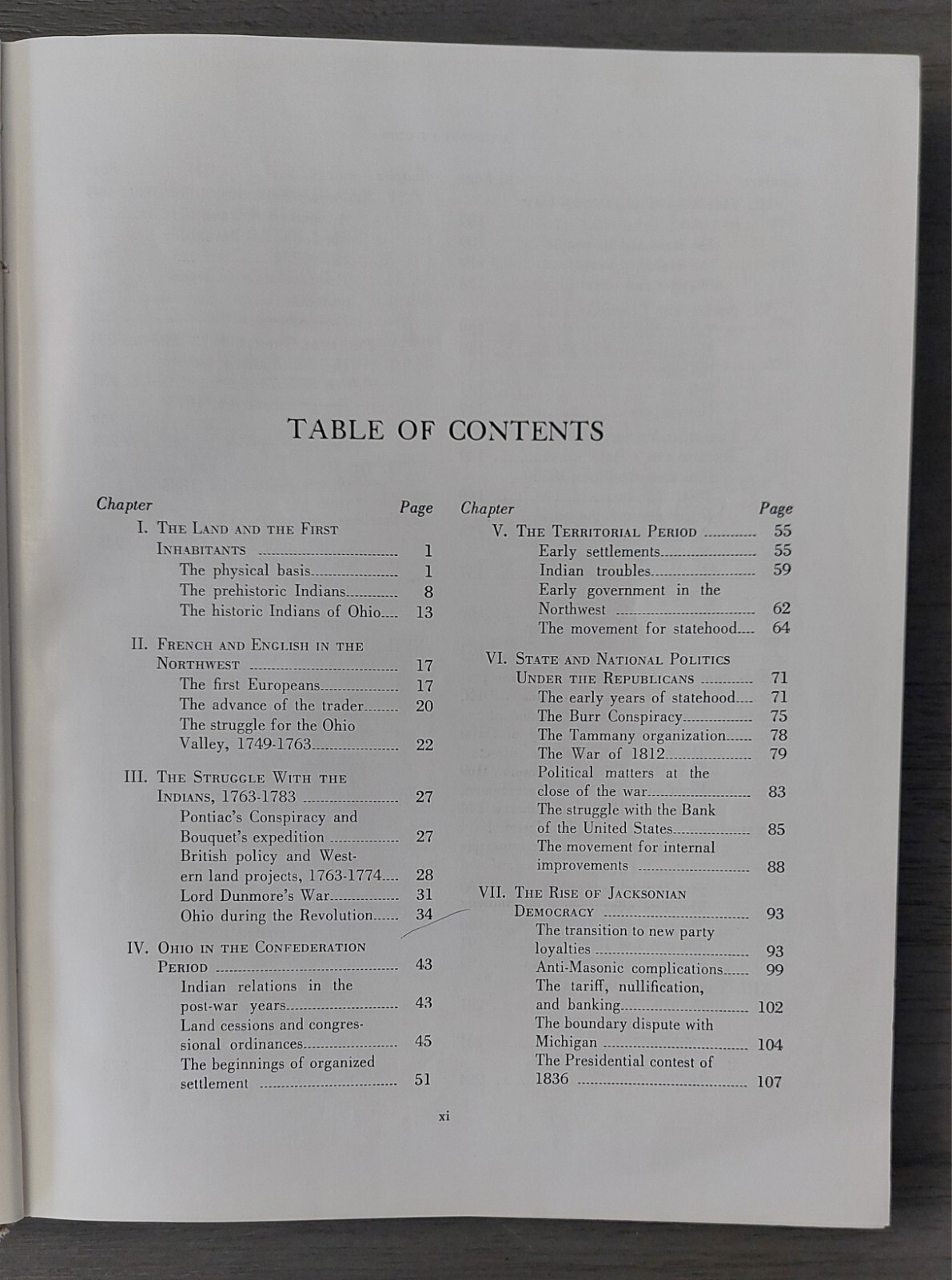 Vintage 1961 « A History of Ohio » Roseboom/Weisenburger Hardcover