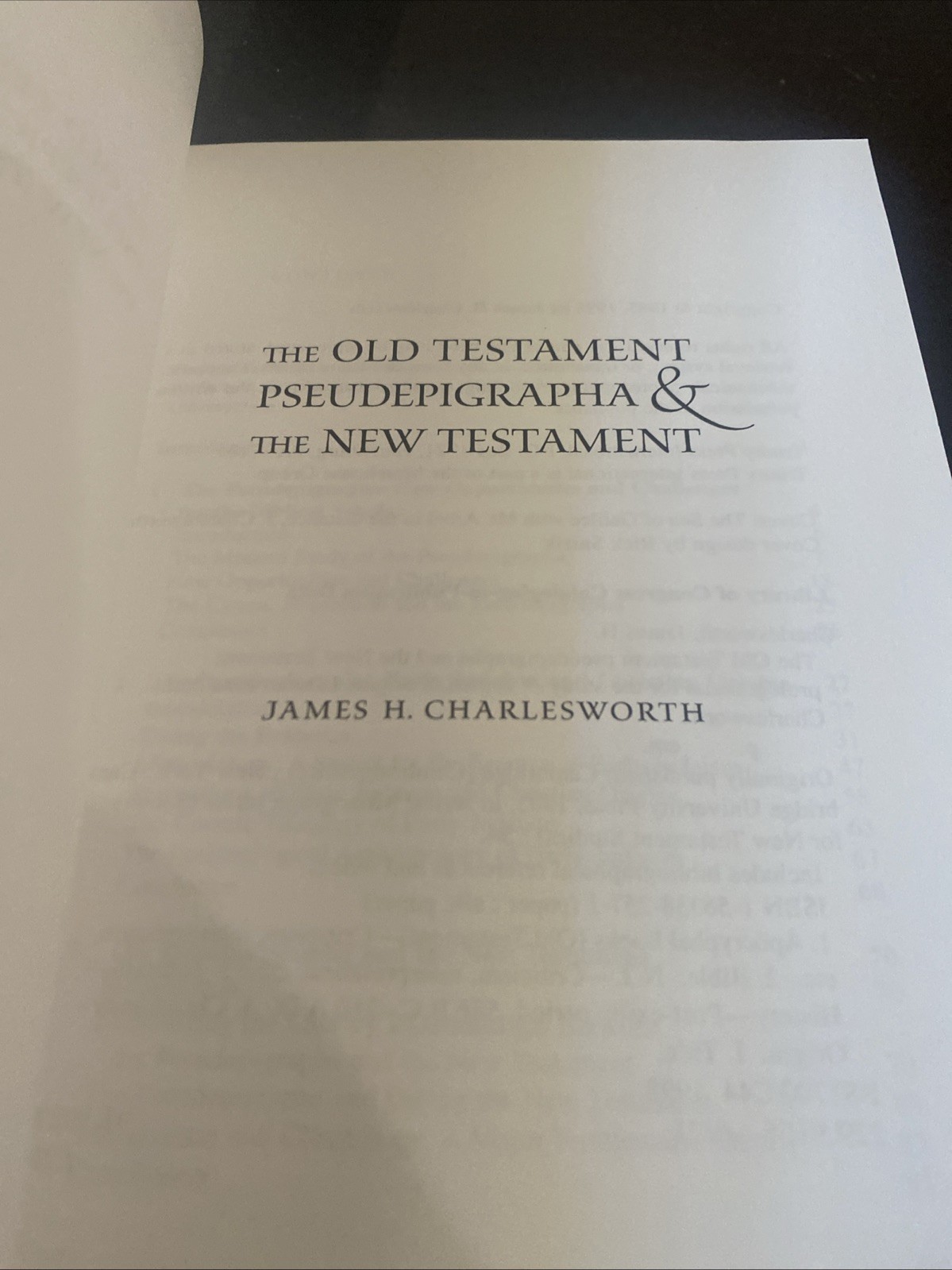 Old Testament Pseudepigrapha and the NT: Prolegomena Of Christian Origins