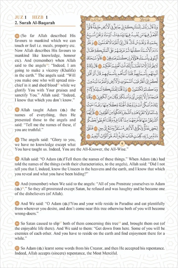 The Easy Qur’an New (Full Arabic Page, Color may Vary /9.25&Prime; X 6.5&Prime;القران الميسر
