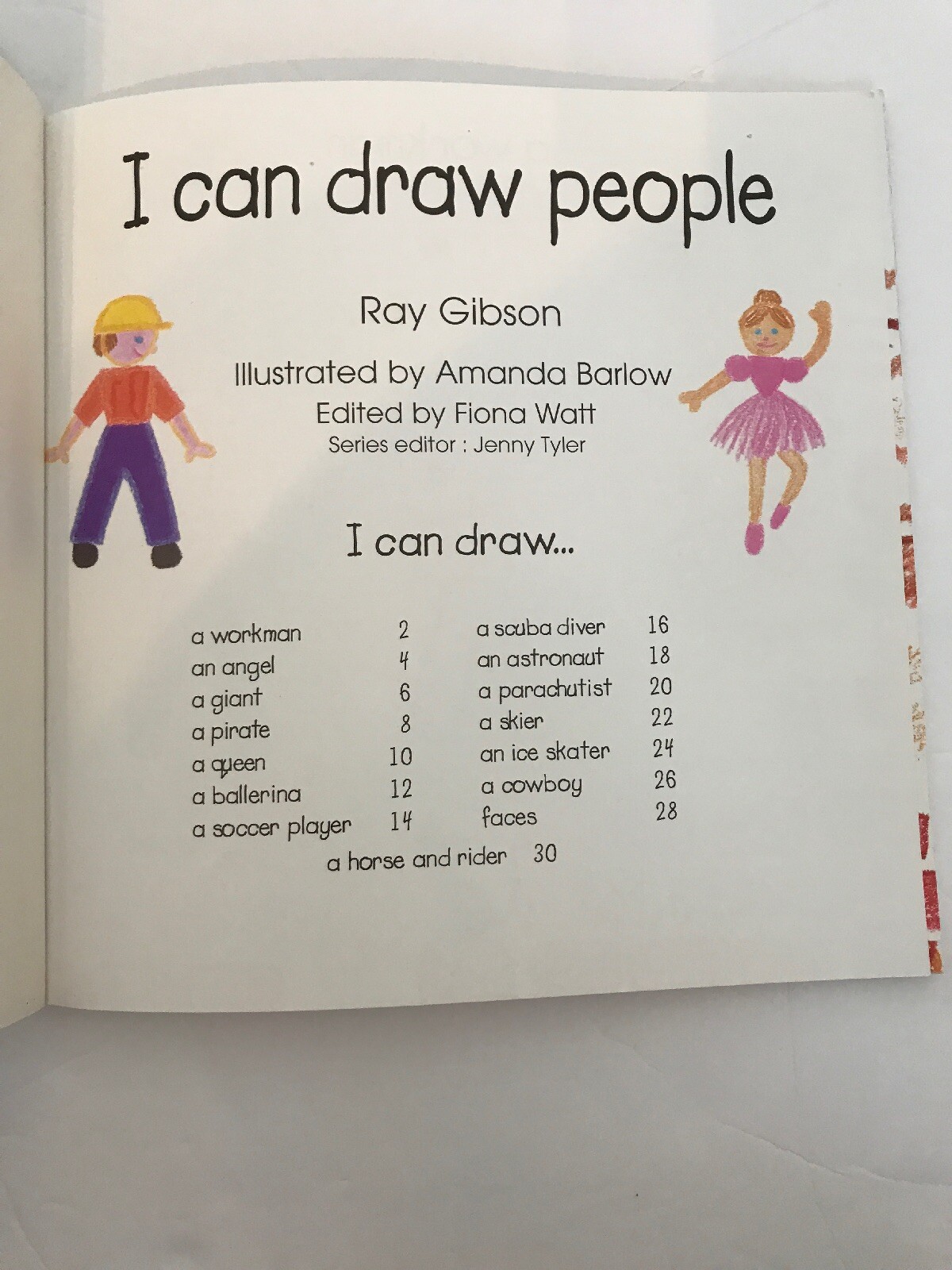 I Can Draw People (Usborne Playtime) by Gibson, Ray Paperback