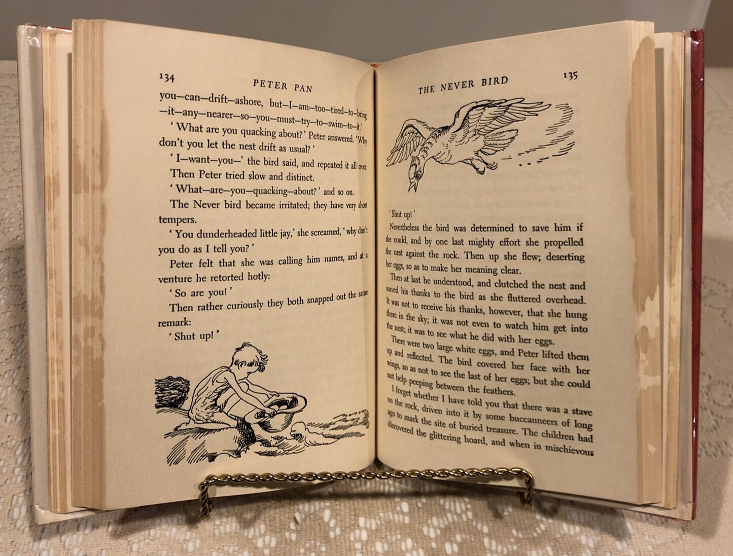 Peter Pan By J.M. Barrie , 1950 Hardcover/Dust Jacket, Charles Scribner&rsquo;s Sons