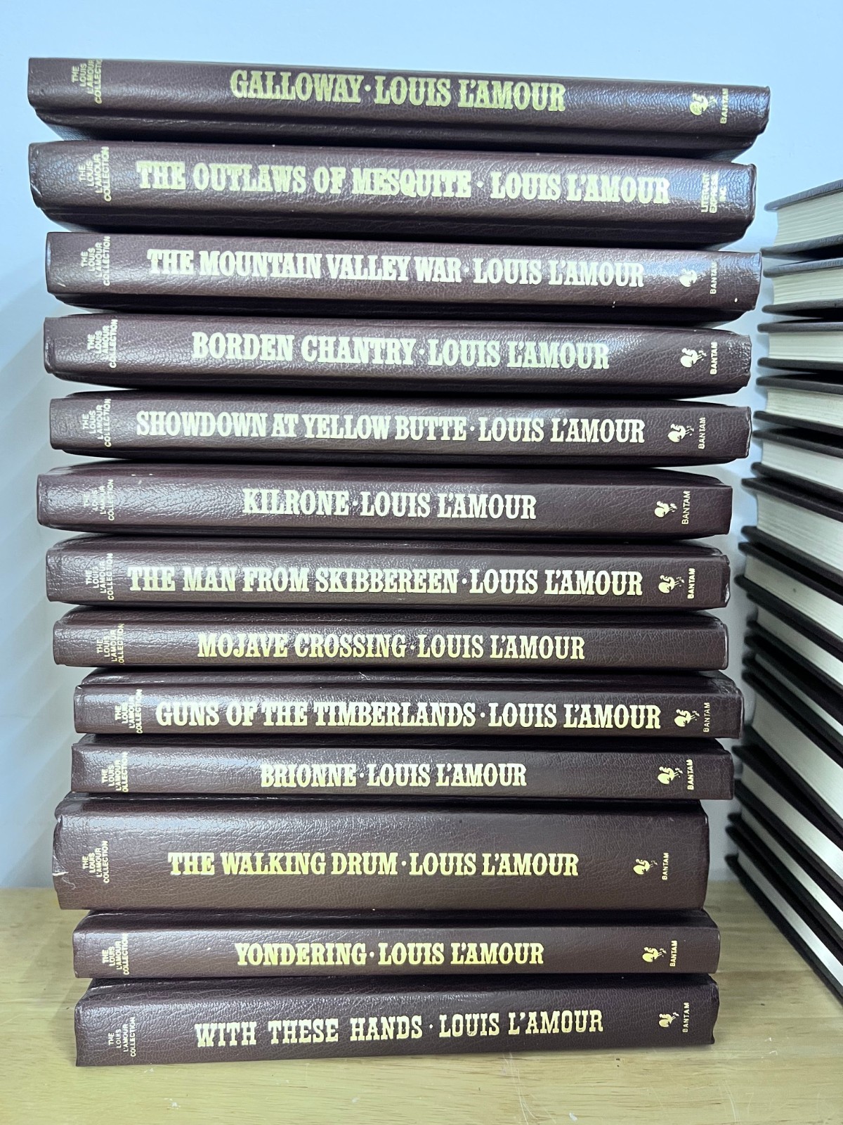 Louis L&rsquo;Amour Leatherette Hardcover Books (Sold Individually) Read description!!