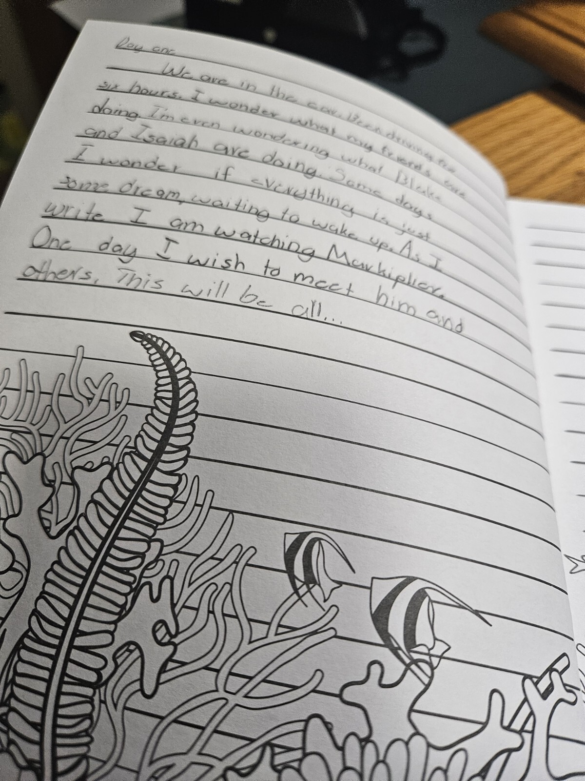 Color Me! Journal: Relax in The Ocean « Under The Sea » 6&Prime; X 81/2&Prime; Tall 160 Pages