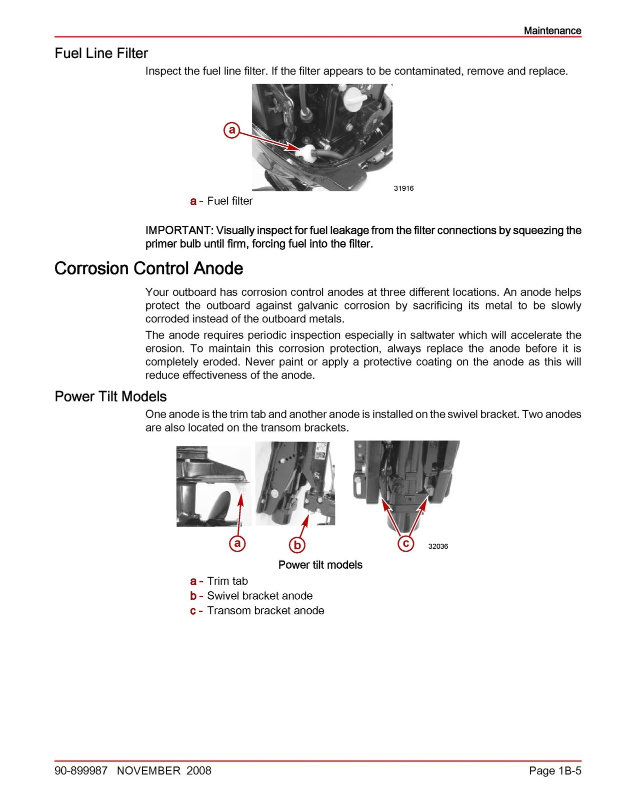 MERCURY 15 20 FourStroke Outboard Service Manual 2008 SN 0R235168 Up – CLOSURE