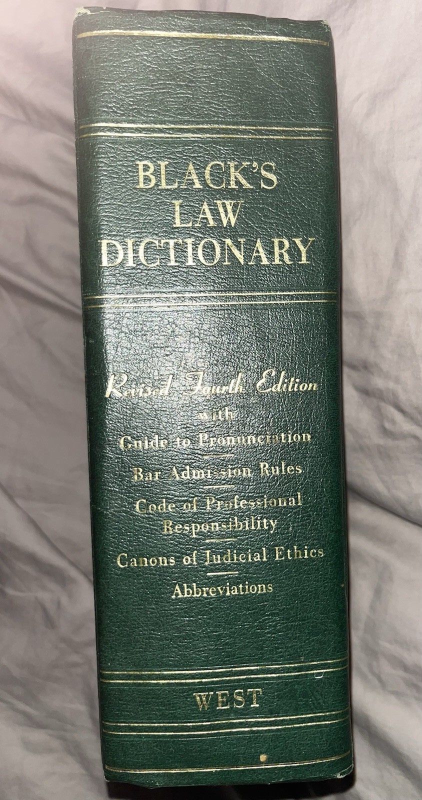 Black&rsquo;s Law Dictionary Revised Fourth Edition by Henry Campbell Black