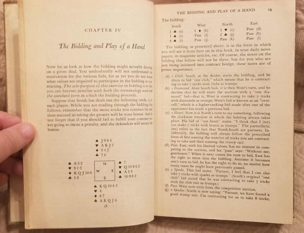 HC BOOK: 1953 CRAWFORD&rsquo;S CONTRACT BRIDGE Vintage Card Playing Hardcover