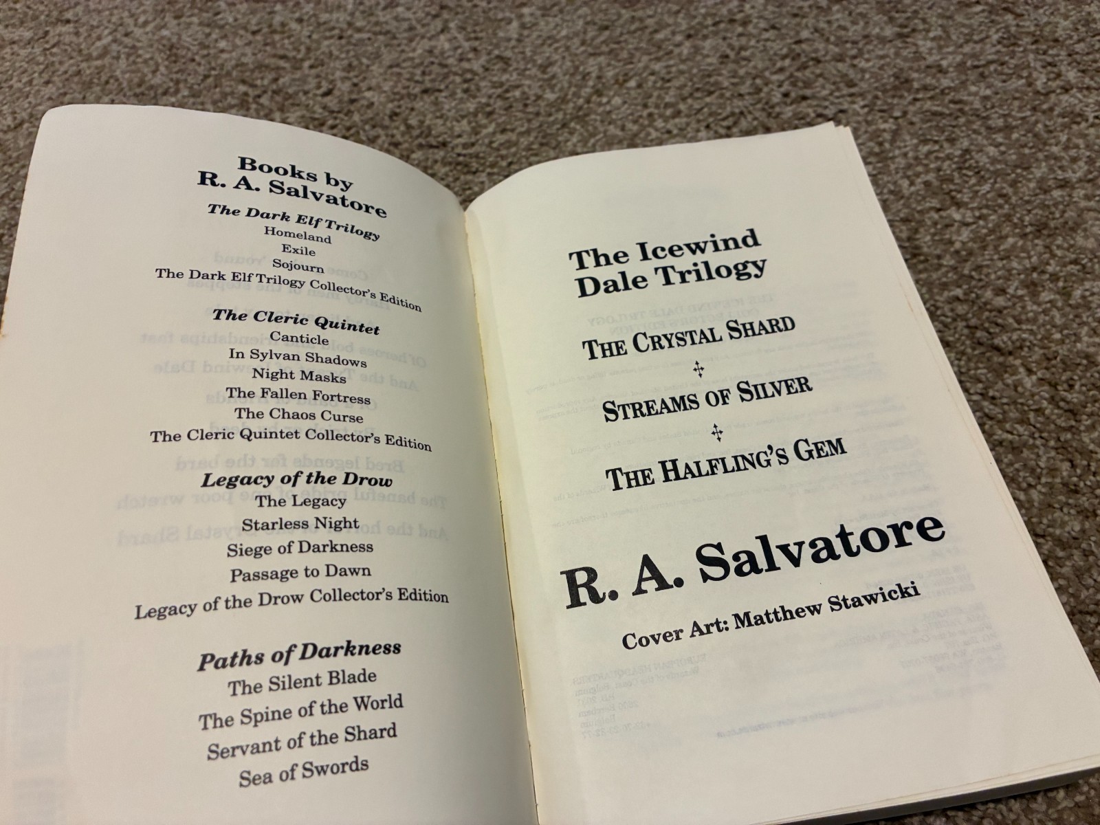 The Icewind Dale Trilogy: Collector&rsquo;s Edition – R.A Salvatore – 2001 – RARE!