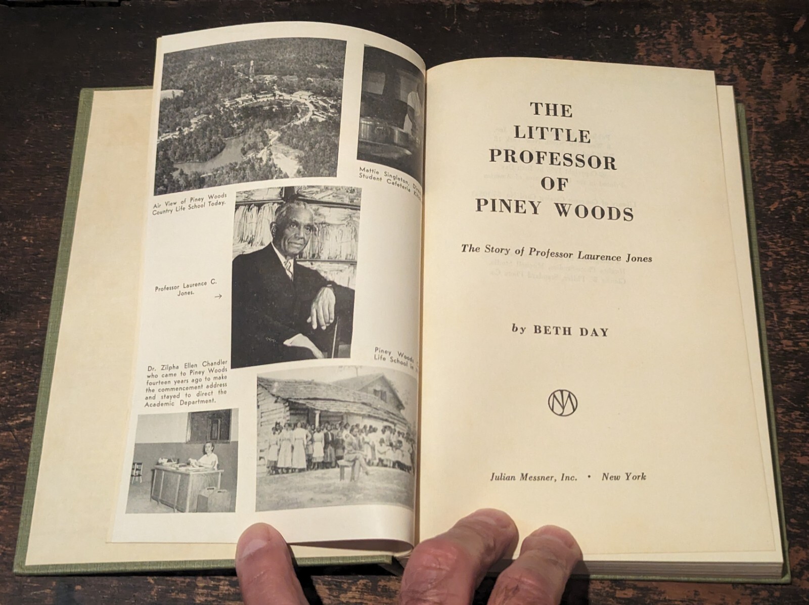 The Little Professor of Piney Woods by Beth Day-1955-1st-NY-Julian Messner-192pp
