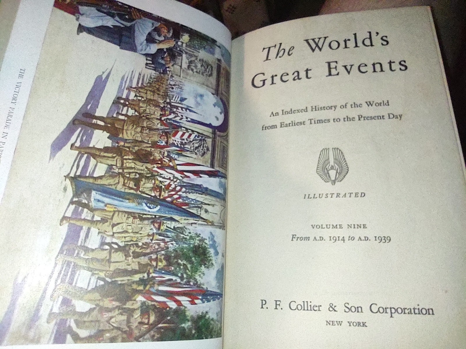 Complete Set Collier, The World&rsquo;s Great Events, 10 Volumes HC VGC, 1945
