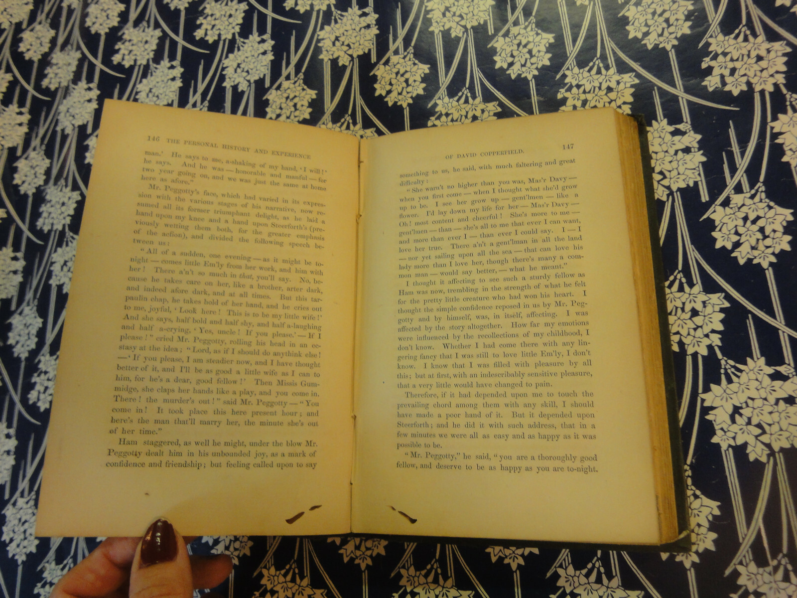 Works of Charles dickens household ed vol II david Copperfield vintage book 1863