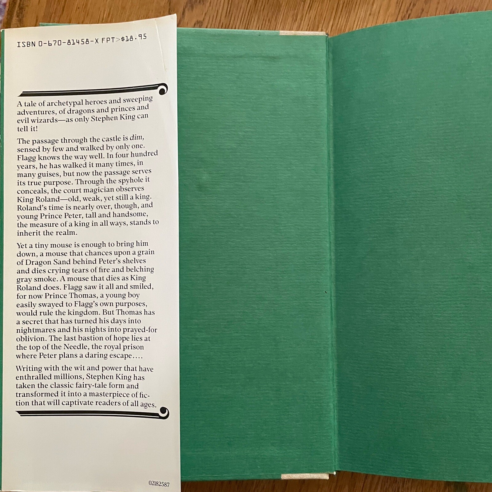 Stephen King The Eyes Of The Dragon 1987 FIRST Edition Viking Scaled Dust Cover