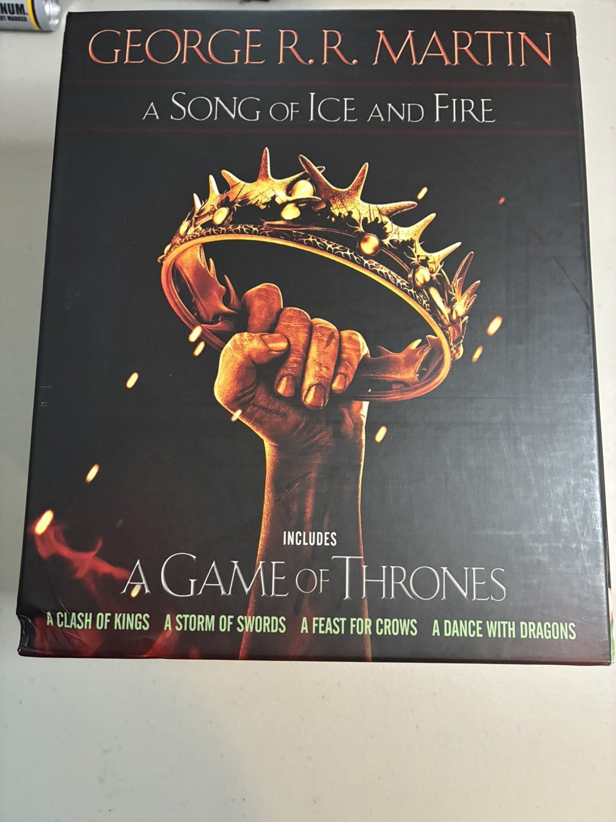 Game of Thrones: A Song of Ice and Fire 5 Book Box Set, by George R.R. Martin NM