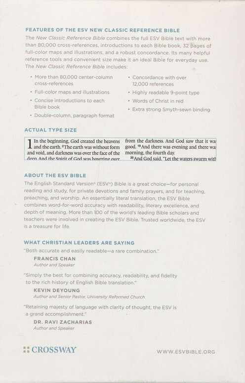 ESV Reference Bible – Coffee Simulated Leather Trutone – New Classic Reference