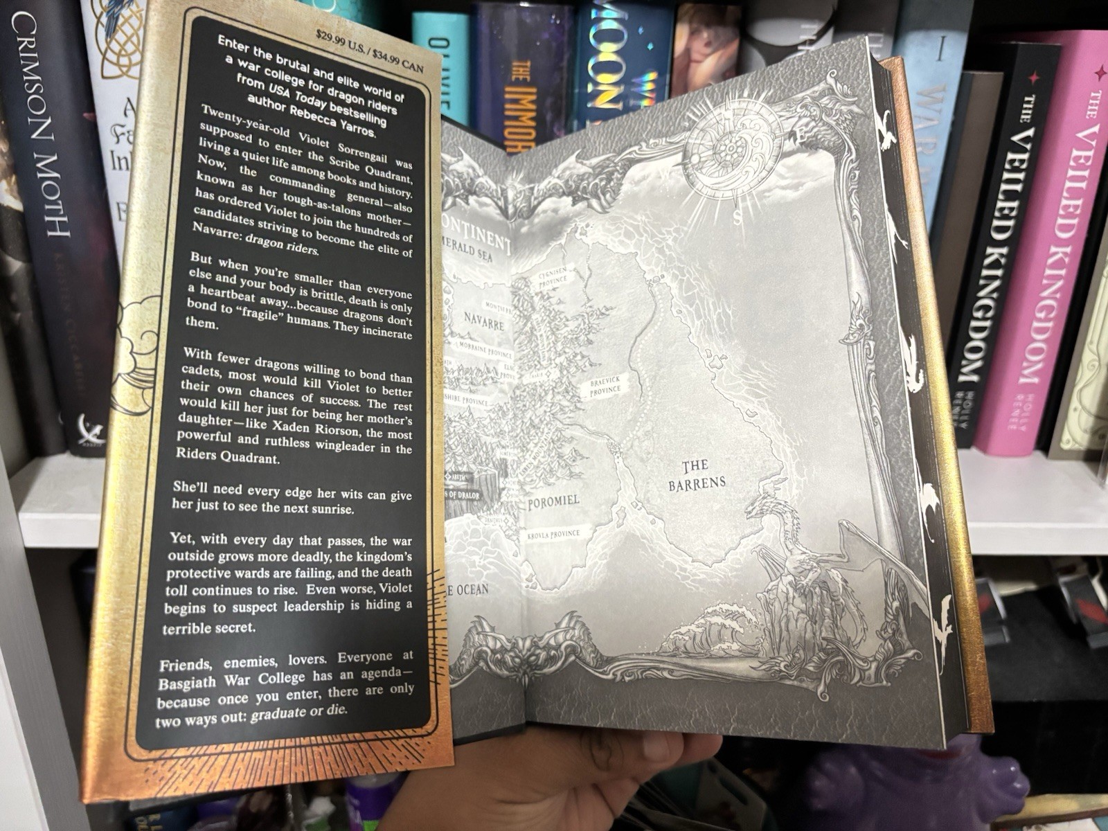 Fourth Wing By Rebecca Yarros 1st Edition 1st Printing Sprayed Edges