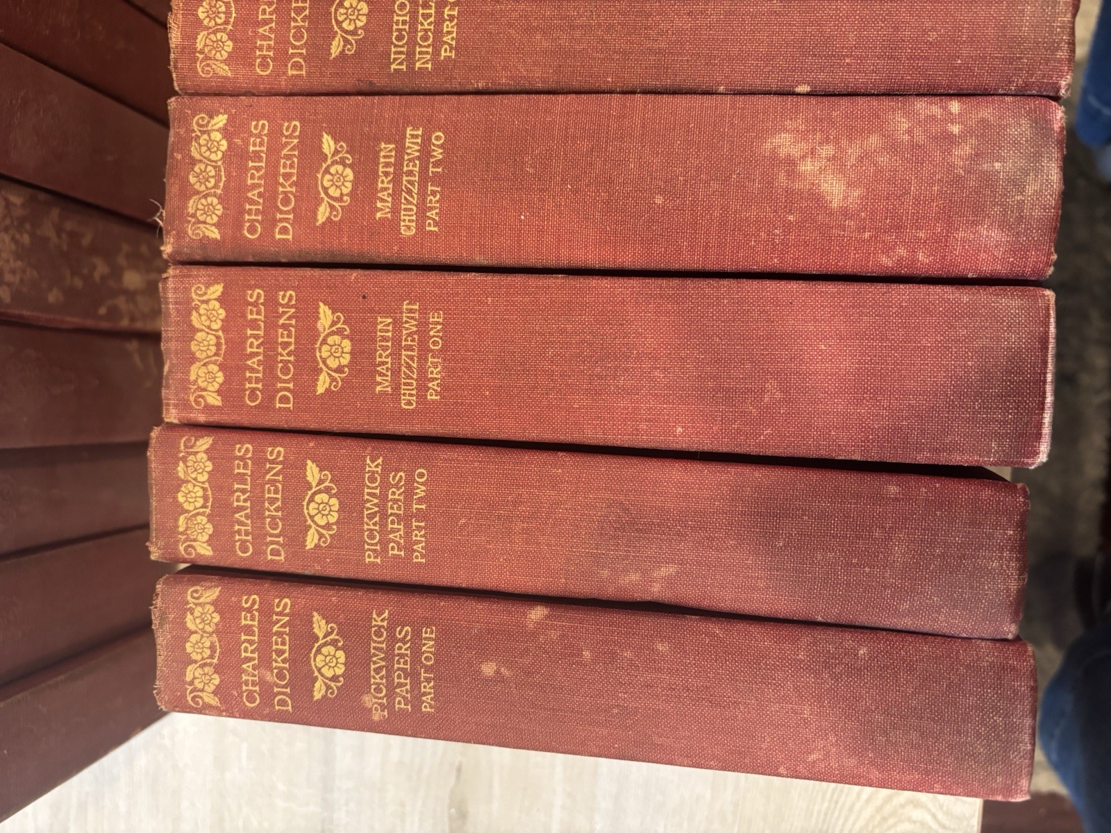 WORKS OF CHARLES DICKENS ~23 Volume Set ~ P. F. Collier c.1911 ~ Anniversary Ed.