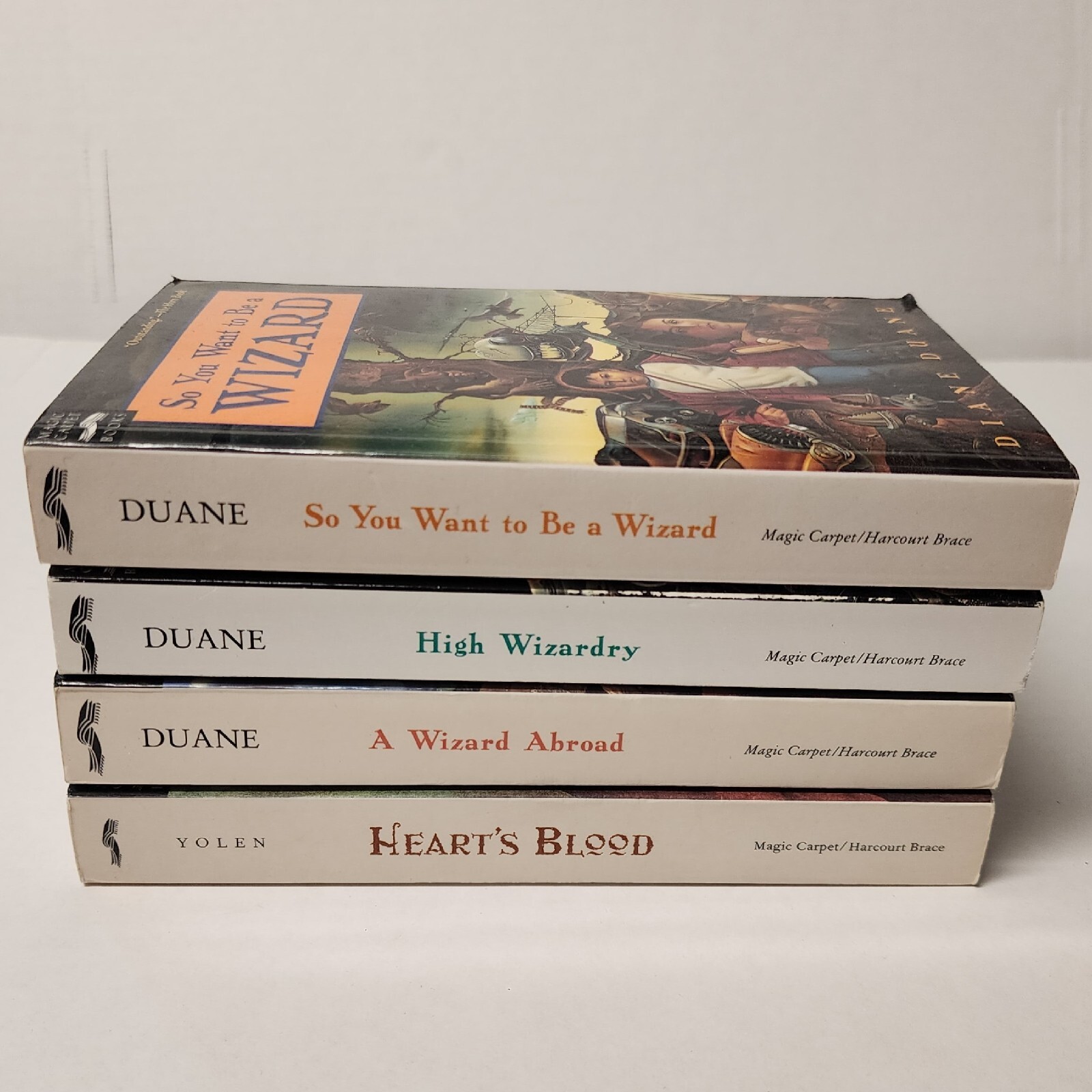 Young Wizard Series Diane Duane Heart&rsquo;s Blood Jane Yolen Magic Carpet Books