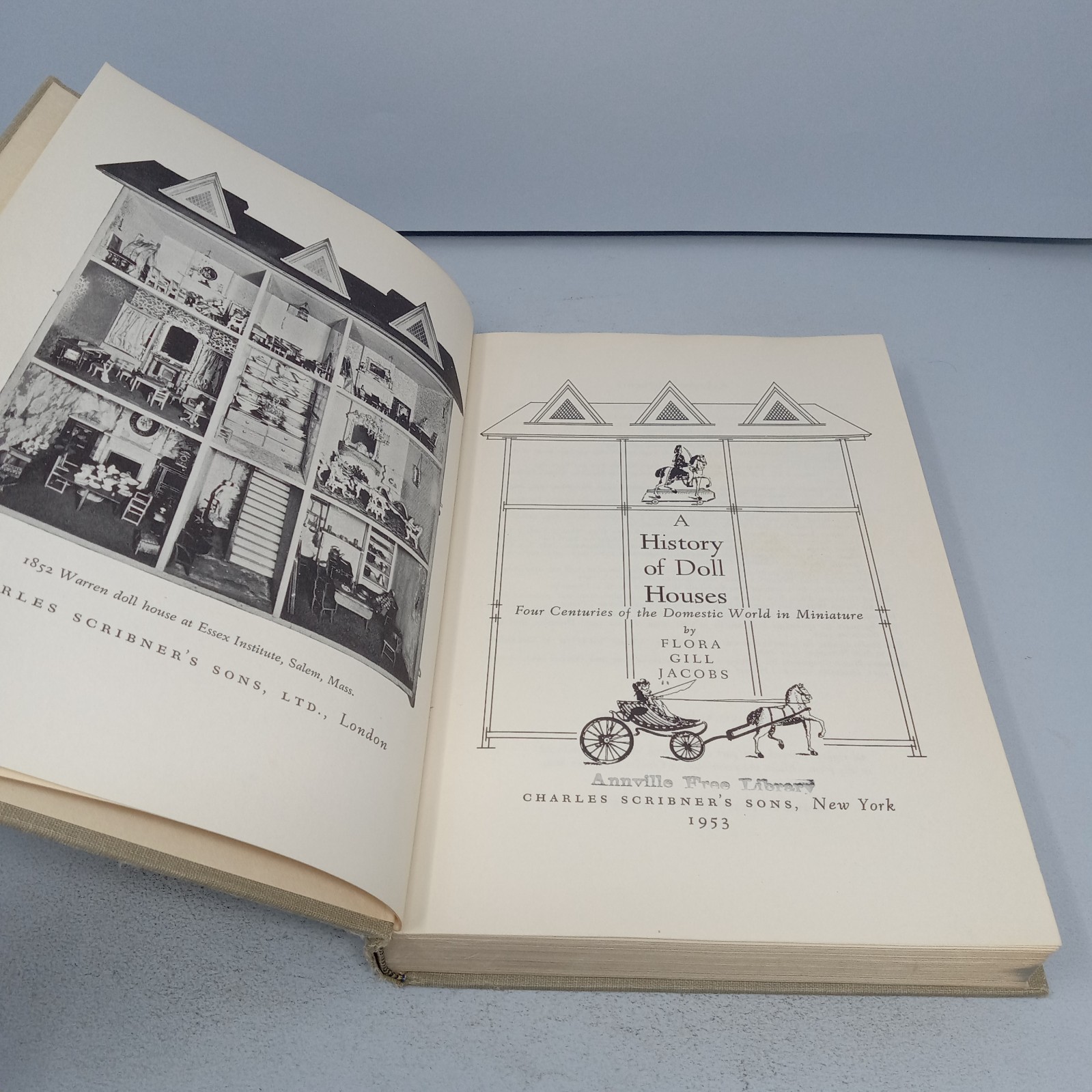 A History of Doll Houses: 1953 Charles Scribner’s Sons HC by Flora Gill Jacobs