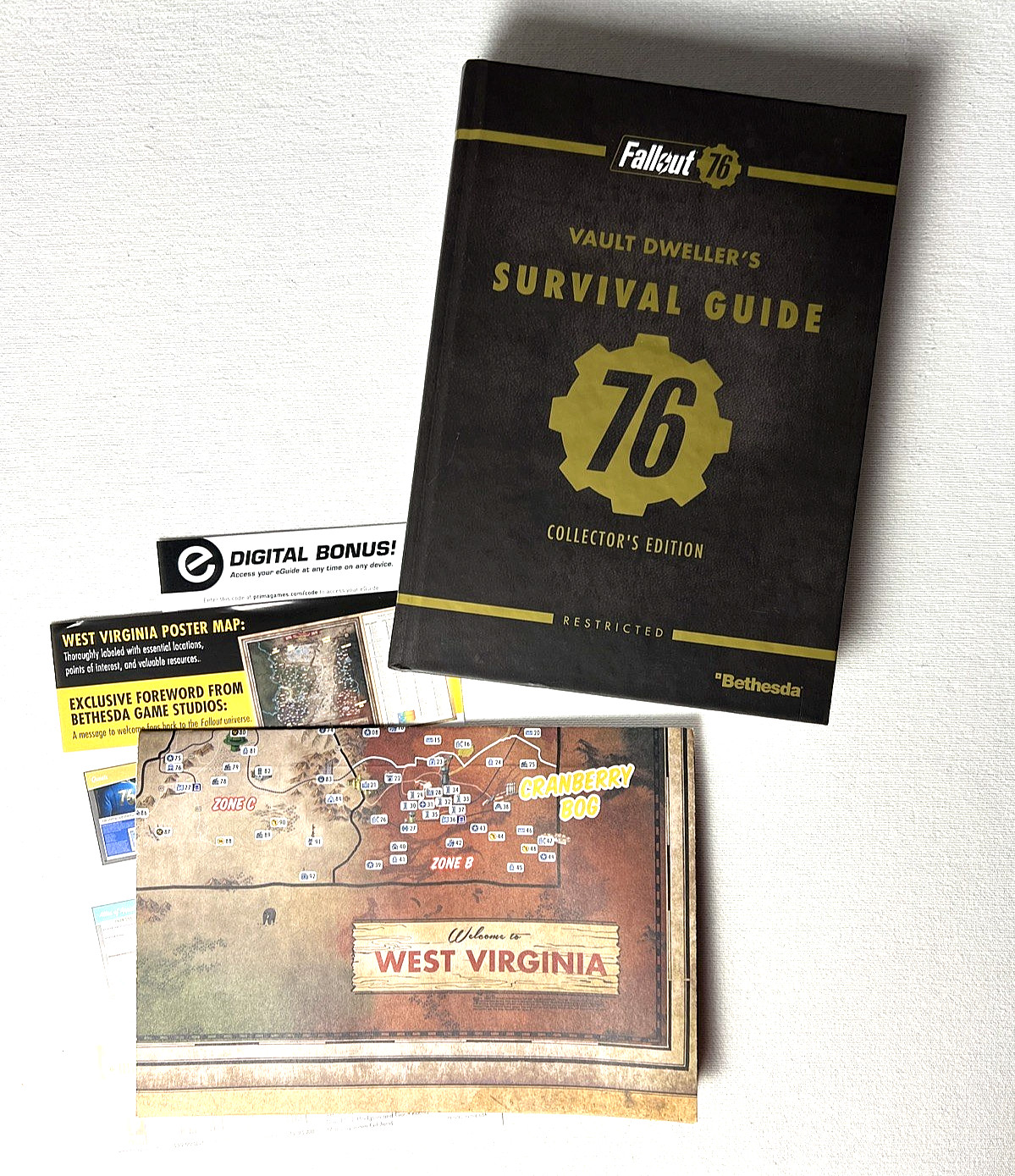 Fallout 76: Official Collector&rsquo;s Edition Guide by Garitt Rocha &… WV Poster Map