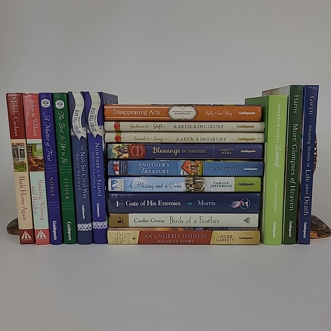 Lot of 18 Guidepost Books Amish Mysteries, Minister&rsquo;s Wife Inspirational HC