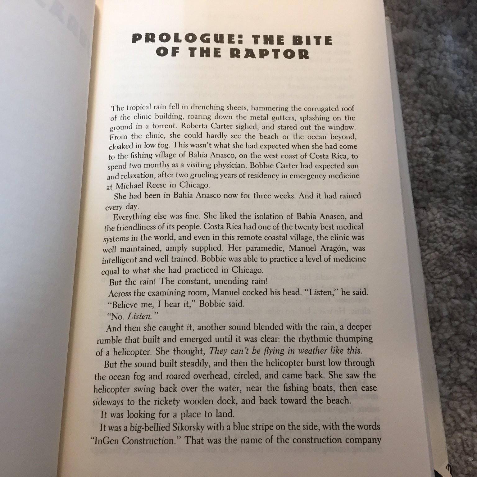 Jurassic Park Science Thriller Hardcover Michael Crichton 1990 First Edition