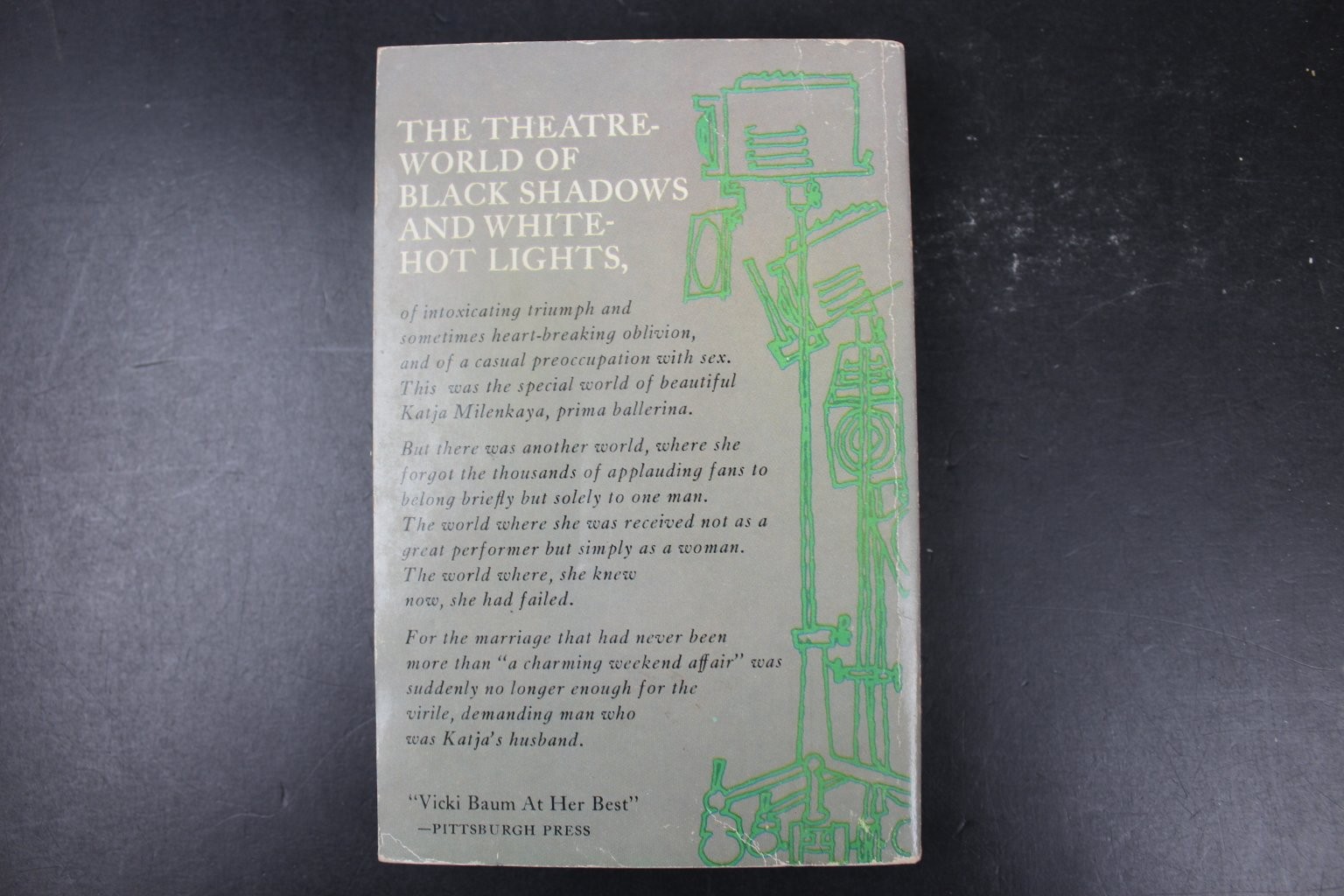 Theme for Ballet Vicki Baum 1959 Dell Book Ballet Drama Romance Paperback PB