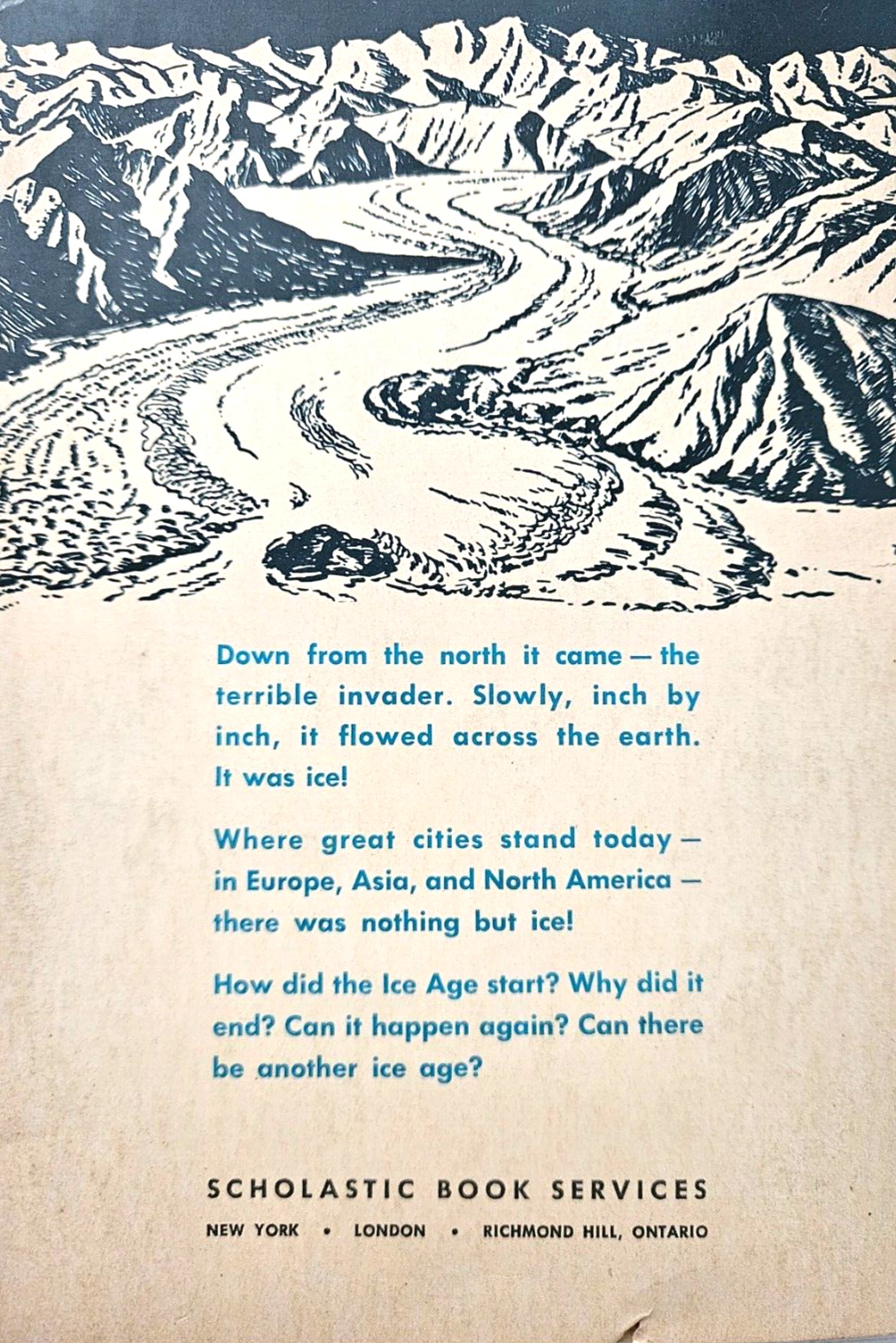 The Story of the Ice Age Paperback Book by Rose Wyler and Gerald Ames ice flowed