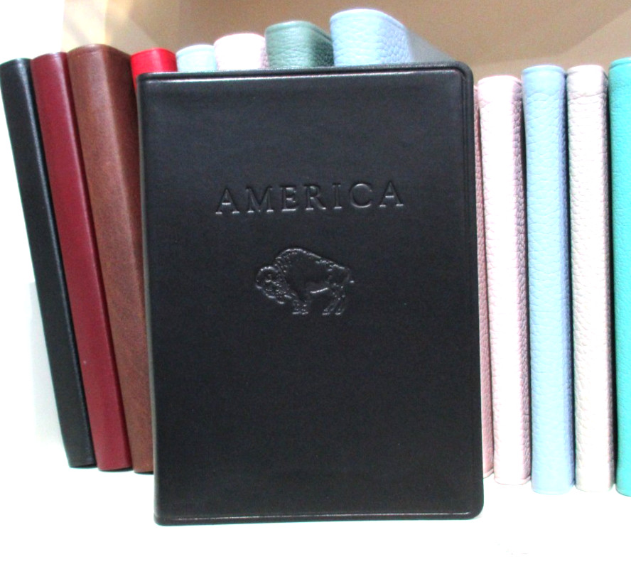 America National Parks and Destinations Guide 6&Prime; Leather Softcover BLACK