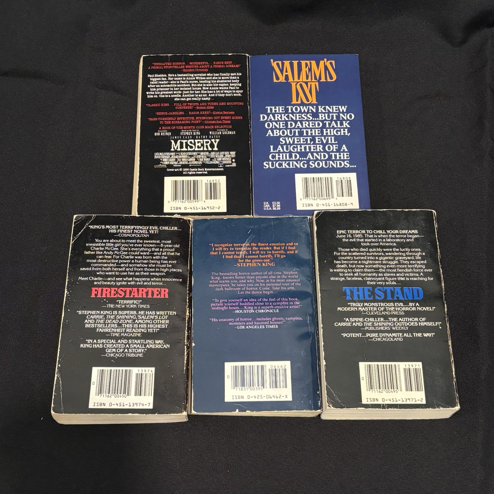 Stephen King Lot Salem&rsquo;s Lot Misery Firestarter The Stand Danse Macabre horror