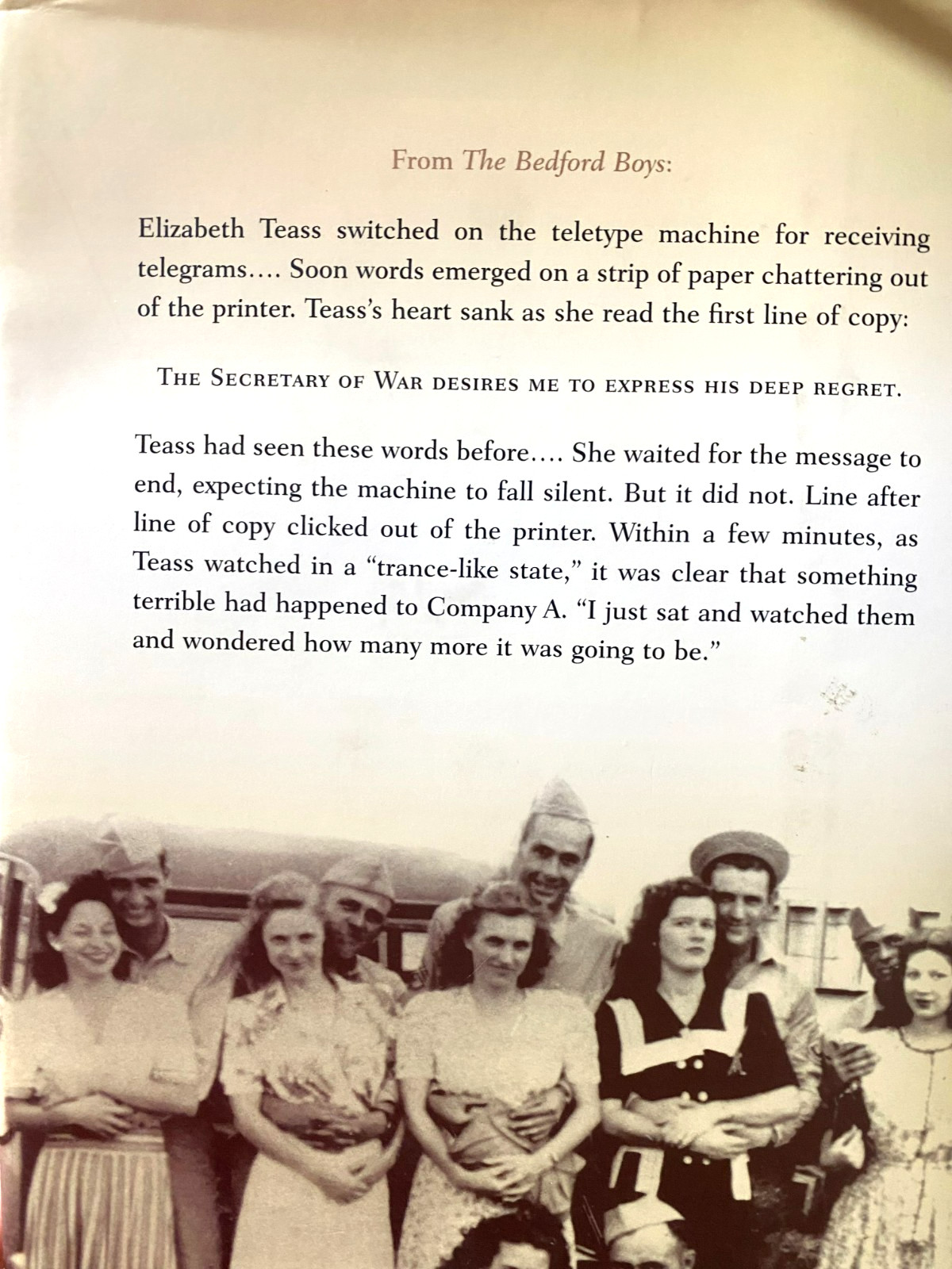 RARE! Bedford Boys: One American Town&rsquo;s Ultimate D-Day Sacrifice by Alex Kershaw