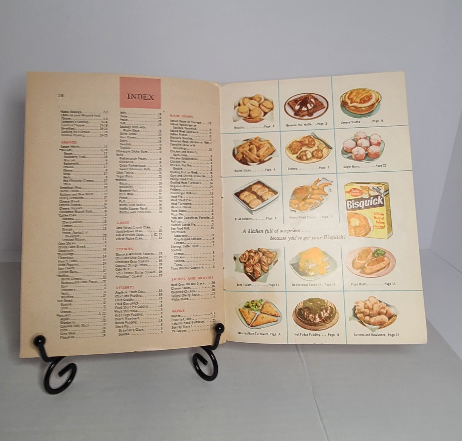 Betty Crocker&rsquo;s Bisquick Cook Book 157 Recipes and Ideas Vintage 1956-26 pages