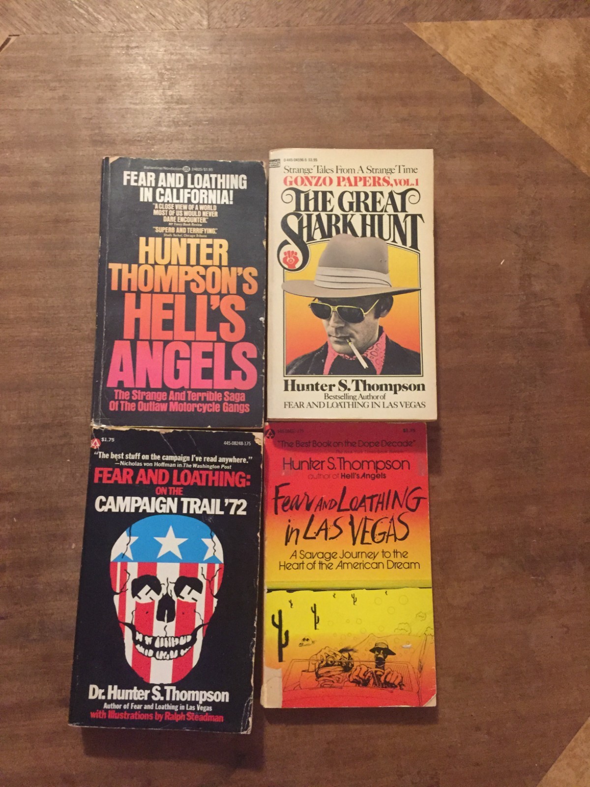 HUNTER S. THOMPSON Paperback Book Lot x4 1970&rsquo;s See Description