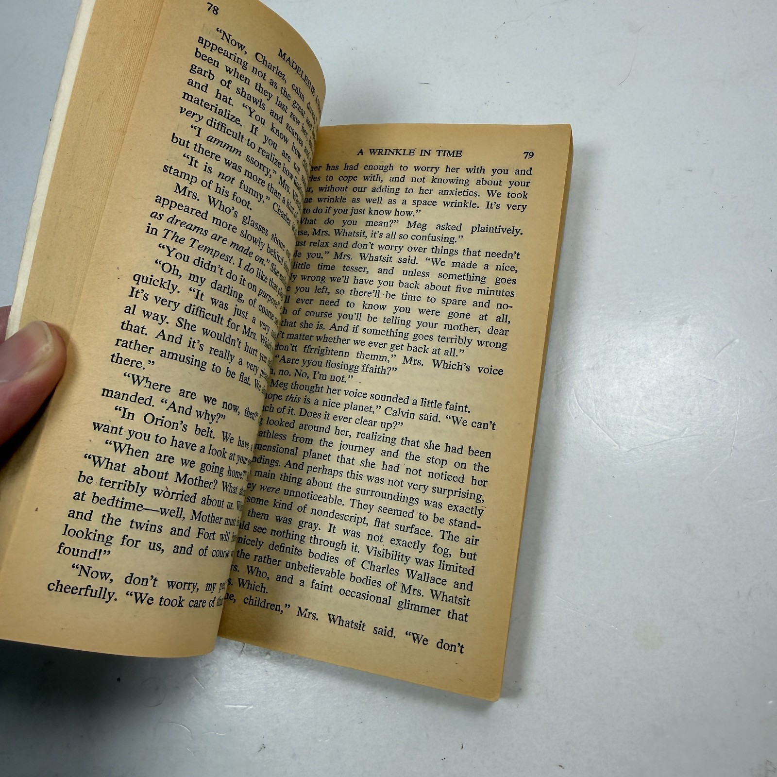 A Wrinkle in Time by Madeleine L&rsquo;Engle 1976 Vintage Paperback Stranger Things